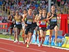 Nick McCormick leads Garrett Heath, Ross Murray, Jonathan Taylor and Mo Farah in the 2 miles, 2012 Samsung Diamond League, Birmingham.